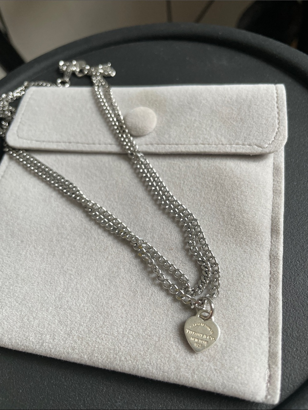 Tiffany Necklace~ upcycled pendant